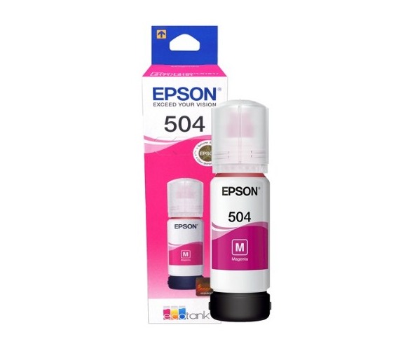 EPSON T504320-AL MAGENTA - BOTELLA DE TINTA / RINDE HASTA 6.000 PÁGINAS / PARA IMPRESORAS EPSON ECOTANK L4150, L4160, L6161, L6171, L6191